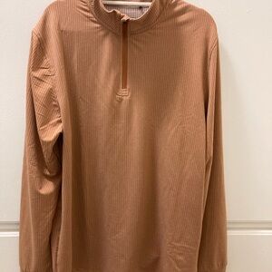 Men's Brown Quarter-Zip Sweatshirt